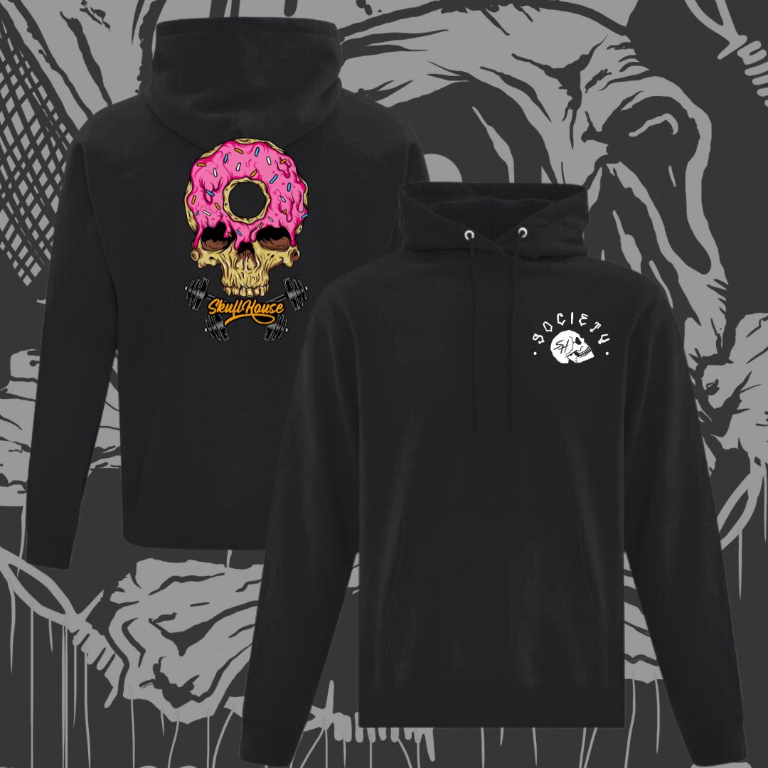 Pink donut hoodie best sale