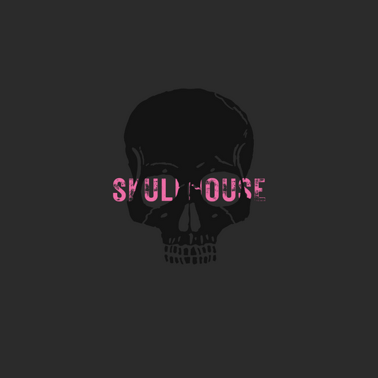 Shadow Skull (rustic stamped pink)