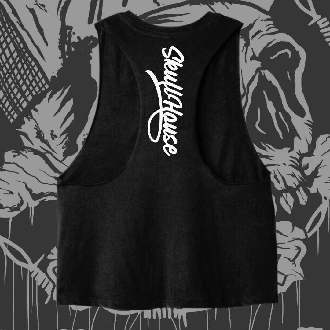 Grind hound cropped tank