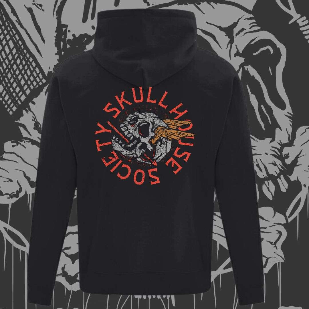 Winged skull hoodie