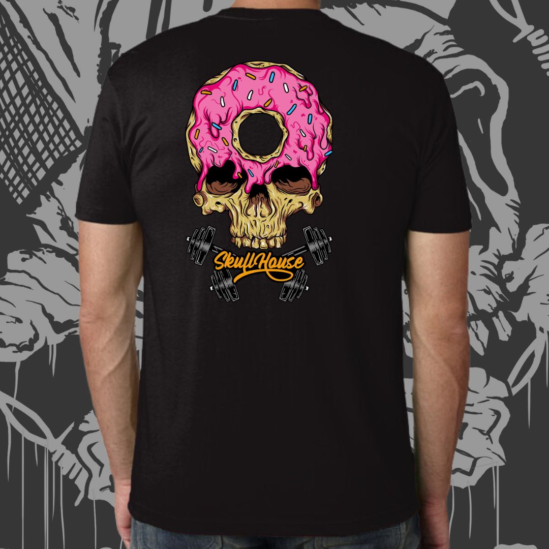 Pink donut Fitted men's Tees