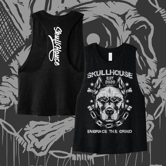 Grind hound cropped tank