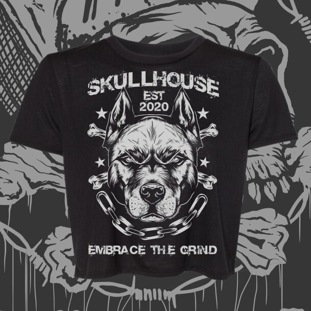 Grind hound cropped tee