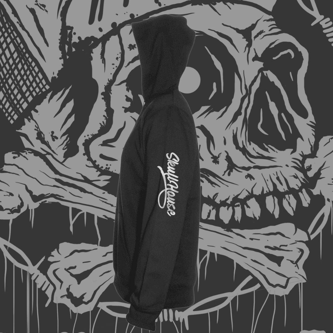 Winged skull hoodie